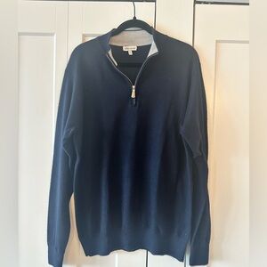 Peter Millar cashmere silk sweater half zip size XL